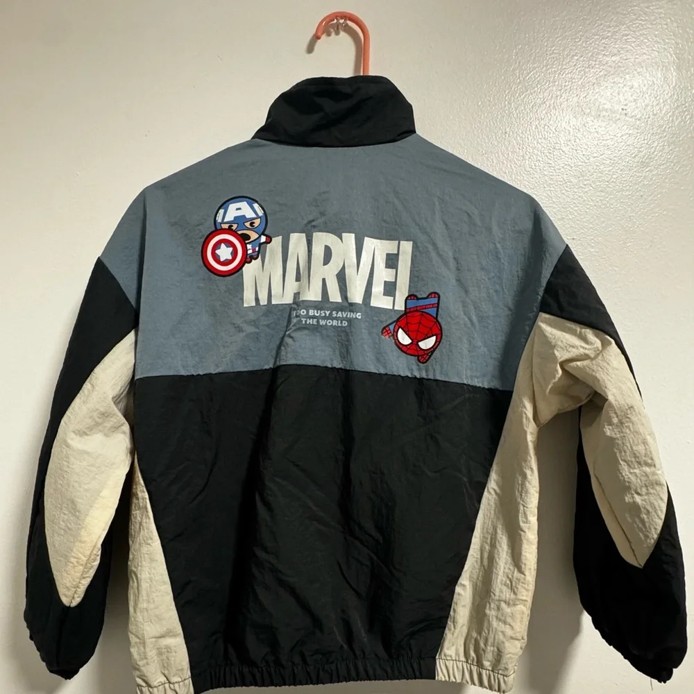 Marvel Spider-Man Kids Jacket Boys Size 8/10 H&M Zip-Up